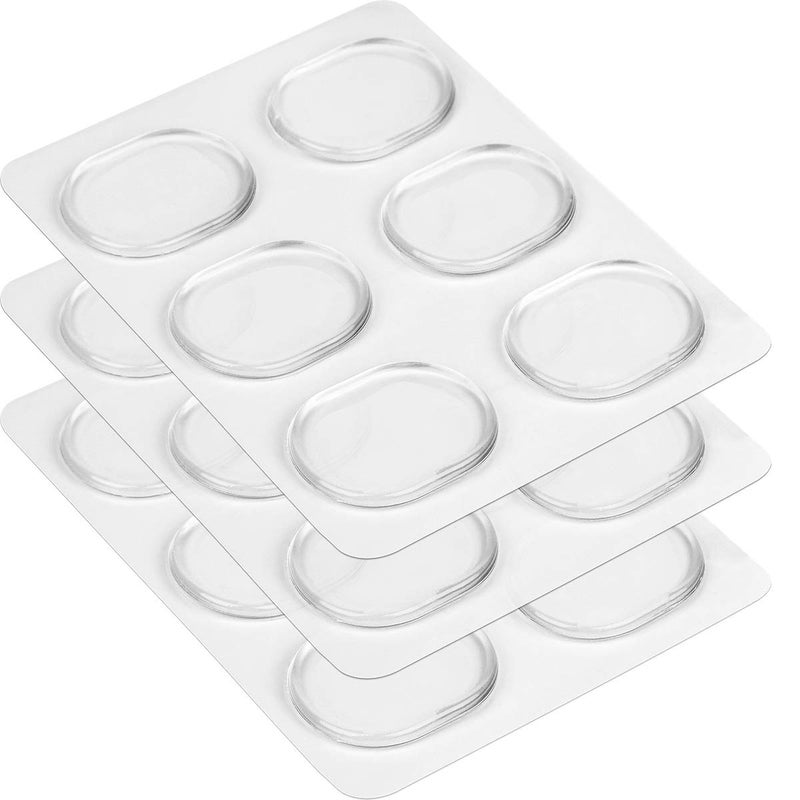 Eison 18Pieces Eison Drum Damper Gel Pads Silicone Drum Dampeners Drum Silencers for Drums Tone Control- Clear - Image 1